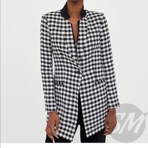 Zara hounds tooth coat BLOGGERS FAVORITE